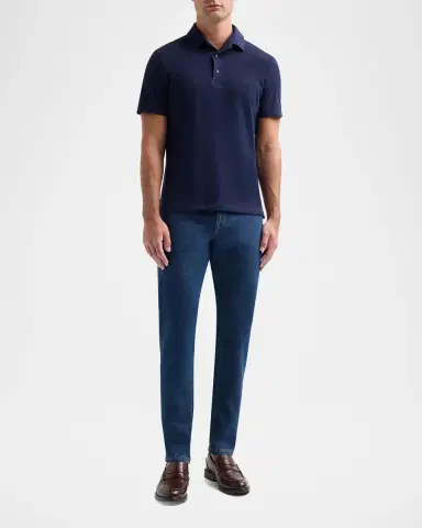 Isaia Men's Slim Straight-Fit Jeans | Thumbnail 2 Isaia Men's Slim Straight-Fit Jeans | Thumbnail 2