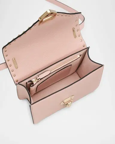 Valentino Garavani Small Rockstud Leather Shoulder Bag | Thumbnail 3 Valentino Garavani Small Rockstud Leather Shoulder Bag | Thumbnail 3