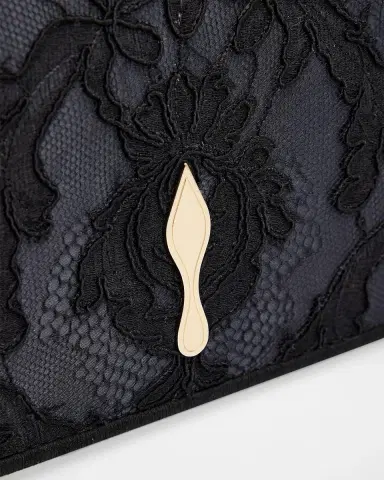 Christian Louboutin Bettina Embroidered Lace Clutch Bag | Thumbnail 4 Christian Louboutin Bettina Embroidered Lace Clutch Bag | Thumbnail 4