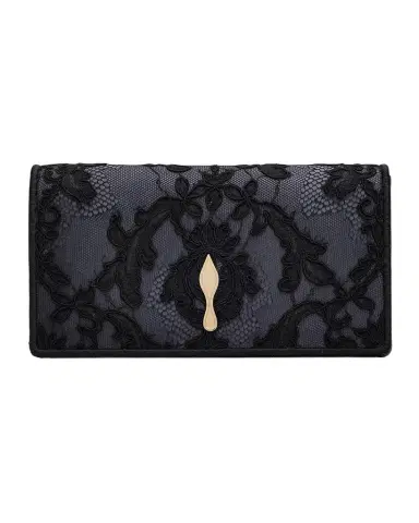 Christian Louboutin Bettina Embroidered Lace Clutch Bag | Thumbnail 1 Christian Louboutin Bettina Embroidered Lace Clutch Bag | Thumbnail 1