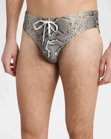 TOM FORD Boutique Men's Snake Jersey Swim Brief | Thumbnail 5 TOM FORD Boutique Men's Snake Jersey Swim Brief | Thumbnail 5