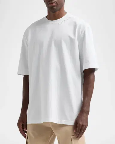 Marni Men's Cotton Oversized Crewneck T-Shirt | Thumbnail 4 Marni Men's Cotton Oversized Crewneck T-Shirt | Thumbnail 4