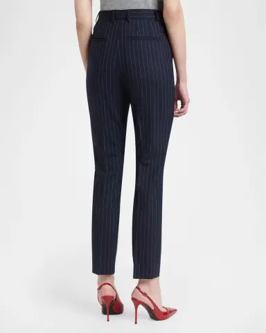 Dolce & Gabbana Pinstripe Wool Skinny-Leg Ankle Trousers | Thumbnail 3 Dolce & Gabbana Pinstripe Wool Skinny-Leg Ankle Trousers | Thumbnail 3