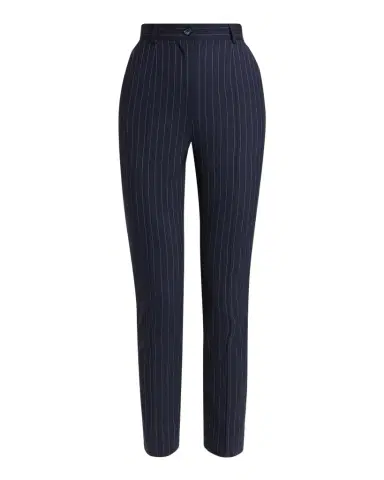 Dolce & Gabbana Pinstripe Wool Skinny-Leg Ankle Trousers | Thumbnail 1 Dolce & Gabbana Pinstripe Wool Skinny-Leg Ankle Trousers | Thumbnail 1