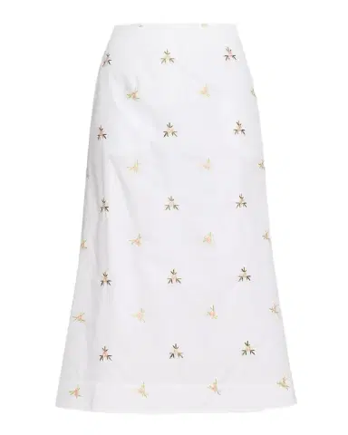 Simone Rocha Ripple Rose Embroidered A-Line Midi Skirt | Thumbnail 1 Simone Rocha Ripple Rose Embroidered A-Line Midi Skirt | Thumbnail 1