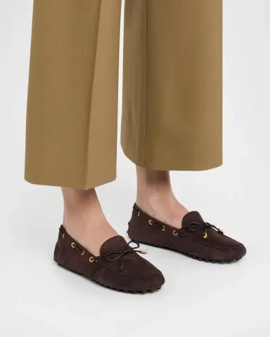 Tod's Grommet Suede Driving Loafers | Thumbnail 2 Tod's Grommet Suede Driving Loafers | Thumbnail 2