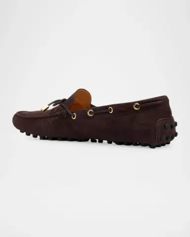 Tod's Grommet Suede Driving Loafers | Thumbnail 4 Tod's Grommet Suede Driving Loafers | Thumbnail 4