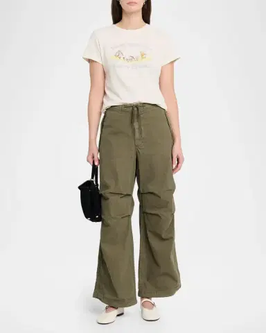 RE/DONE Outer Mid-Rise Slouchy Drawstring Pants | Thumbnail 2 RE/DONE Outer Mid-Rise Slouchy Drawstring Pants | Thumbnail 2