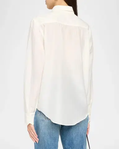 RE/DONE Dillon Cotton-Silk Voile Button-Front Shirt | Thumbnail 3 RE/DONE Dillon Cotton-Silk Voile Button-Front Shirt | Thumbnail 3