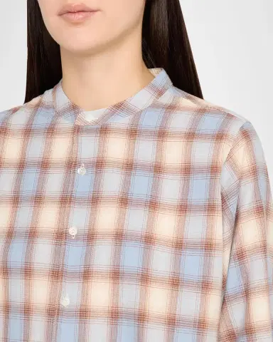 RE/DONE Bianca Cropped Cotton Plaid Shirt | Thumbnail 5 RE/DONE Bianca Cropped Cotton Plaid Shirt | Thumbnail 5