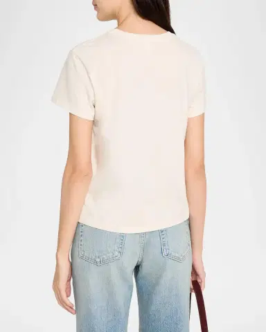 RE/DONE 5 O 'Clock Graphic-Print Cotton T-Shirt | Thumbnail 3 RE/DONE 5 O 'Clock Graphic-Print Cotton T-Shirt | Thumbnail 3
