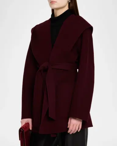 Mackage Paya Double-Face Wool Wrap Coat | Thumbnail 4 Mackage Paya Double-Face Wool Wrap Coat | Thumbnail 4