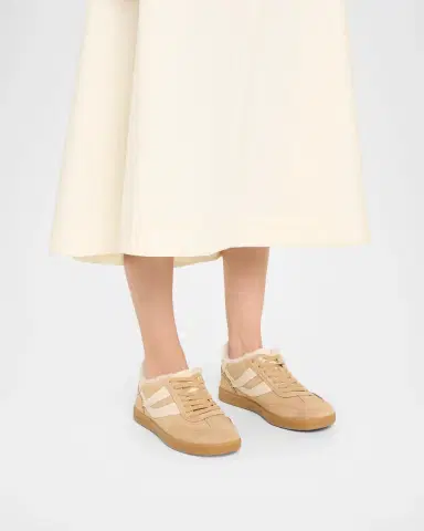 Vince Oasis Shearling-Lined Suede Low-Top Sneakers | Thumbnail 2 Vince Oasis Shearling-Lined Suede Low-Top Sneakers | Thumbnail 2