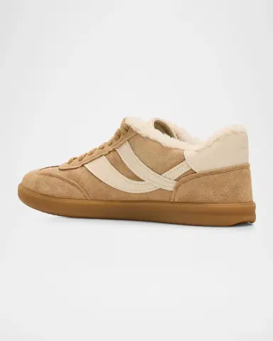 Vince Oasis Shearling-Lined Suede Low-Top Sneakers | Thumbnail 4 Vince Oasis Shearling-Lined Suede Low-Top Sneakers | Thumbnail 4