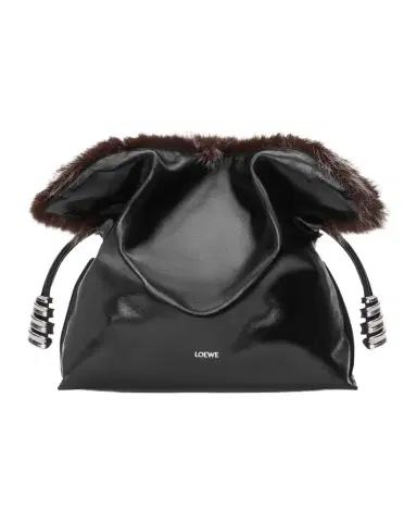 Loewe Flamenco Shearling & Leather Clutch Bag | Thumbnail 1 Loewe Flamenco Shearling & Leather Clutch Bag | Thumbnail 1