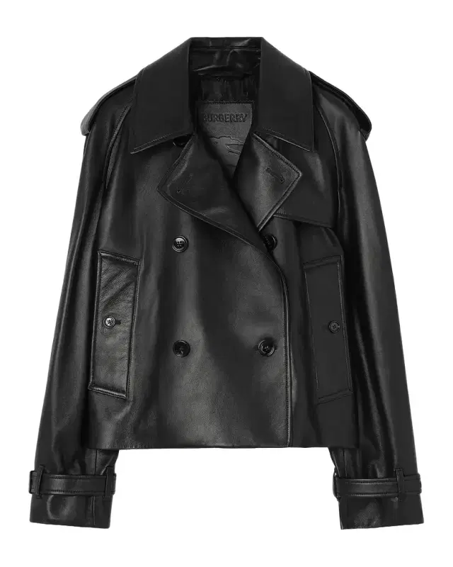 Cropped Cashmere Mayfair Trench Jacket Cropped Cashmere Mayfair Trench Jacket