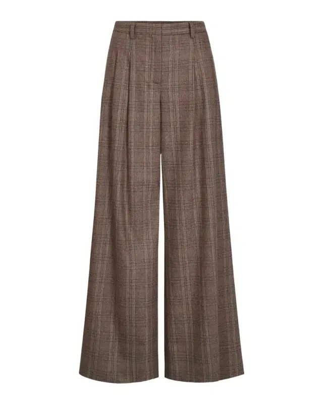 Avery Plaid Wool-Blend Pants Avery Plaid Wool-Blend Pants