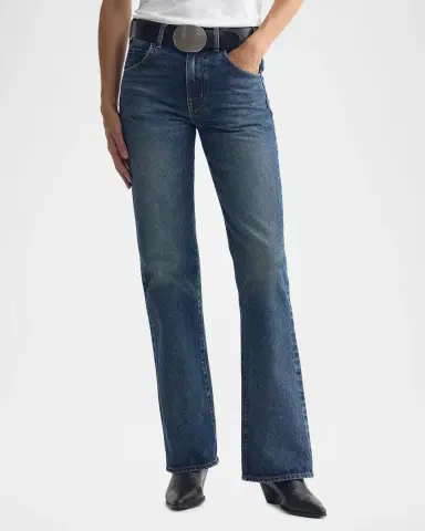 Nili Lotan Roxane Mid-Rise Straight-Leg Jeans | Thumbnail 2 Nili Lotan Roxane Mid-Rise Straight-Leg Jeans | Thumbnail 2