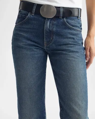 Nili Lotan Roxane Mid-Rise Straight-Leg Jeans | Thumbnail 4 Nili Lotan Roxane Mid-Rise Straight-Leg Jeans | Thumbnail 4