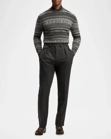 Ralph Lauren Men's Fair Isle-Style Cashmere-Blend Sweater | Thumbnail 2 Ralph Lauren Men's Fair Isle-Style Cashmere-Blend Sweater | Thumbnail 2