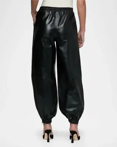 L'Agence Mariko Faux-Leather Joggers | Thumbnail 3 L'Agence Mariko Faux-Leather Joggers | Thumbnail 3