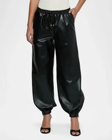 L'Agence Mariko Faux-Leather Joggers | Thumbnail 4 L'Agence Mariko Faux-Leather Joggers | Thumbnail 4