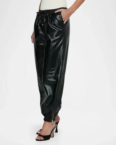 L'Agence Mariko Faux-Leather Joggers | Thumbnail 5 L'Agence Mariko Faux-Leather Joggers | Thumbnail 5