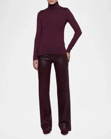 L'Agence Lani Long-Sleeve Turtleneck Top | Thumbnail 2 L'Agence Lani Long-Sleeve Turtleneck Top | Thumbnail 2