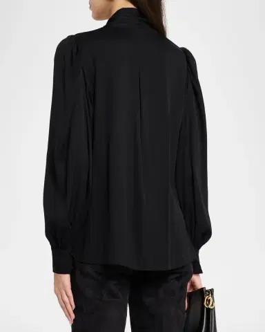 Kobi Halperin Selena Stretch-Silk Tieneck Blouse | Thumbnail 3 Kobi Halperin Selena Stretch-Silk Tieneck Blouse | Thumbnail 3