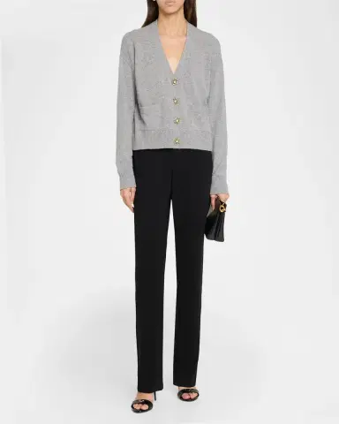 Cinq à Sept Rhinestone Button-Front Cashmere Cardigan | Thumbnail 2 Cinq à Sept Rhinestone Button-Front Cashmere Cardigan | Thumbnail 2