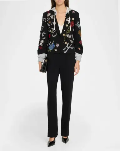 Cinq à Sept Greatest Hits Embellished Hybrid Blazer | Thumbnail 2 Cinq à Sept Greatest Hits Embellished Hybrid Blazer | Thumbnail 2