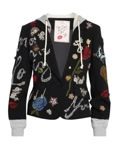 Cinq à Sept Greatest Hits Embellished Hybrid Blazer | Thumbnail 1 Cinq à Sept Greatest Hits Embellished Hybrid Blazer | Thumbnail 1