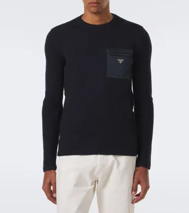 Prada Logo virgin wool sweater | Thumbnail 2 Prada Logo virgin wool sweater | Thumbnail 2
