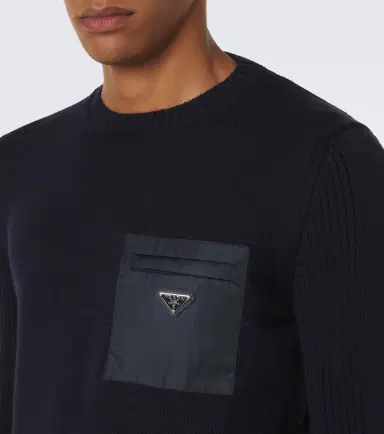Prada Logo virgin wool sweater | Thumbnail 6 Prada Logo virgin wool sweater | Thumbnail 6