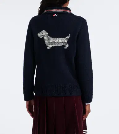 Thom Browne Hector wool and mohair cardigan | Thumbnail 4 Thom Browne Hector wool and mohair cardigan | Thumbnail 4