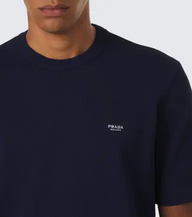 Prada Logo cotton T-shirt | Thumbnail 5 Prada Logo cotton T-shirt | Thumbnail 5
