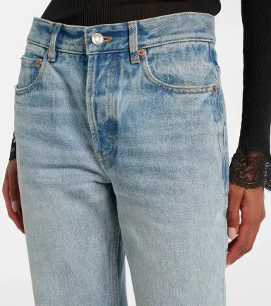 Saint Laurent Nico distressed straight jeans | Thumbnail 4 Saint Laurent Nico distressed straight jeans | Thumbnail 4