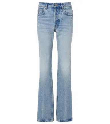 Saint Laurent Nico distressed straight jeans | Thumbnail 1 Saint Laurent Nico distressed straight jeans | Thumbnail 1