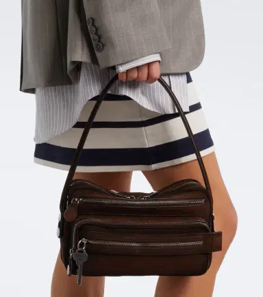 Acne Studios Camero Party suede shoulder bag | Thumbnail 4 Acne Studios Camero Party suede shoulder bag | Thumbnail 4