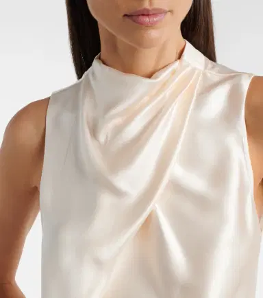 Gabriela Hearst Melina draped silk satin top | Thumbnail 2 Gabriela Hearst Melina draped silk satin top | Thumbnail 2