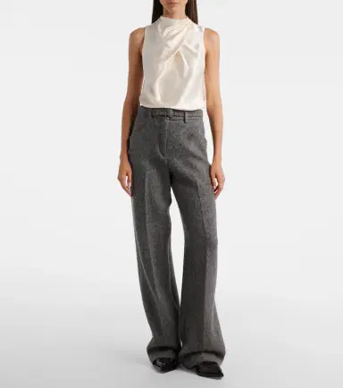 Gabriela Hearst Melina draped silk satin top | Thumbnail 5 Gabriela Hearst Melina draped silk satin top | Thumbnail 5