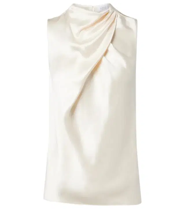 Melina draped silk satin top Melina draped silk satin top