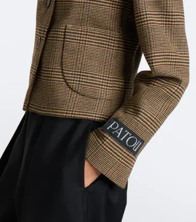 Patou Prince of Wales check jacket | Thumbnail 2 Patou Prince of Wales check jacket | Thumbnail 2