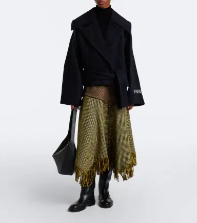 Patou Belted wool and silk peacoat | Thumbnail 4 Patou Belted wool and silk peacoat | Thumbnail 4