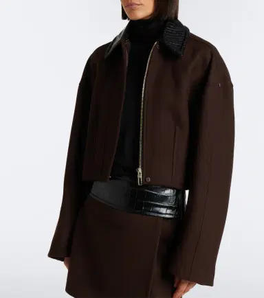 Sportmax Cropped virgin wool jacket | Thumbnail 4 Sportmax Cropped virgin wool jacket | Thumbnail 4