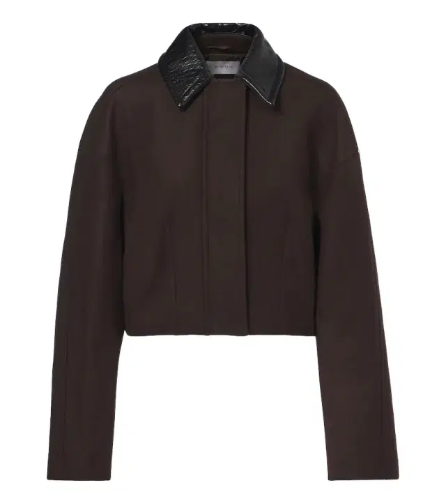 Cropped virgin wool jacket Cropped virgin wool jacket