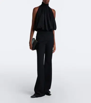 Sportmax Draped halterneck silk satin top | Thumbnail 4 Sportmax Draped halterneck silk satin top | Thumbnail 4