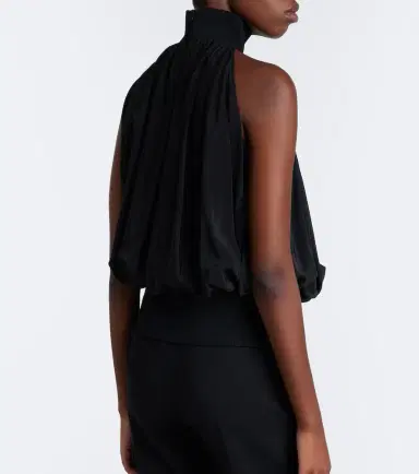 Sportmax Draped halterneck silk satin top | Thumbnail 6 Sportmax Draped halterneck silk satin top | Thumbnail 6