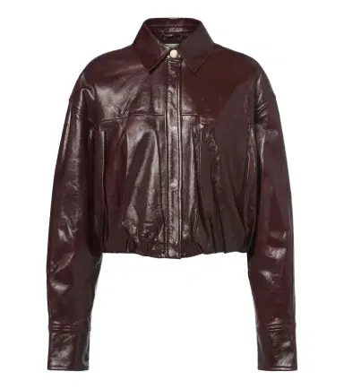 Sportmax Cropped leather jacket | Thumbnail 1 Sportmax Cropped leather jacket | Thumbnail 1
