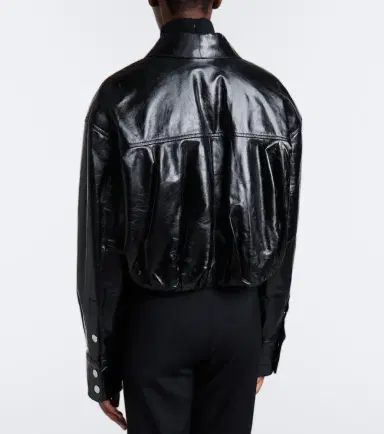 Sportmax Cropped leather jacket | Thumbnail 5 Sportmax Cropped leather jacket | Thumbnail 5